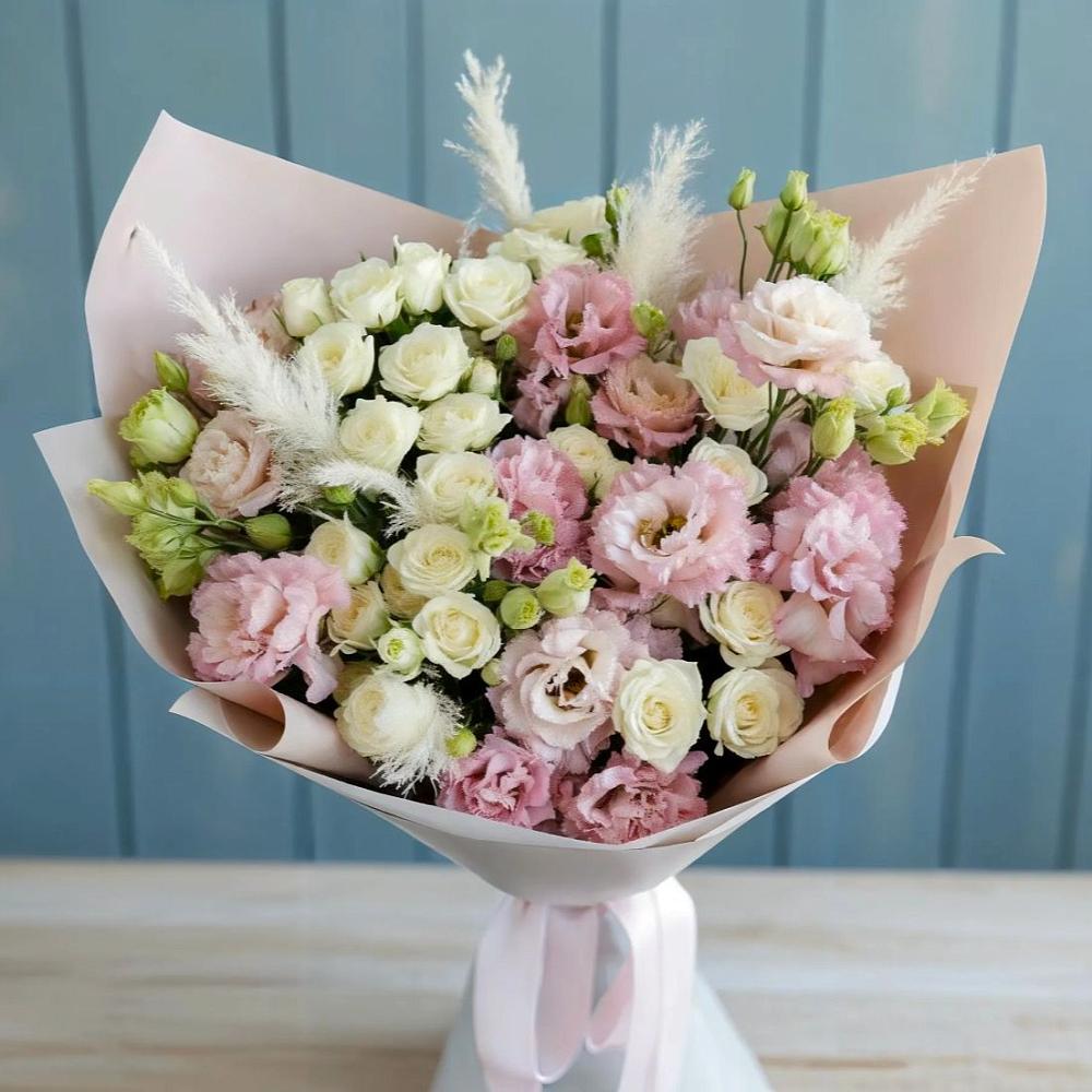 Букет цветов из: Альстромерии и Розы в Зеленоградском