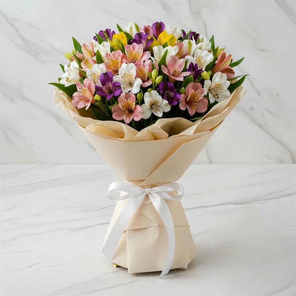 Букет цветов из: Альстромерии в Зеленоградском