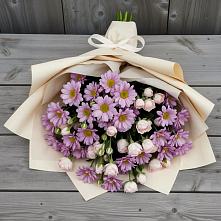 Букет цветов из:  Розы и Хризантемы #REPLACE_PRED# Зеленоградском