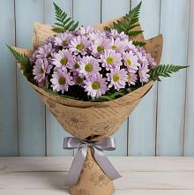 Букет цветов из:  Хризантемы #REPLACE_PRED# Зеленоградском